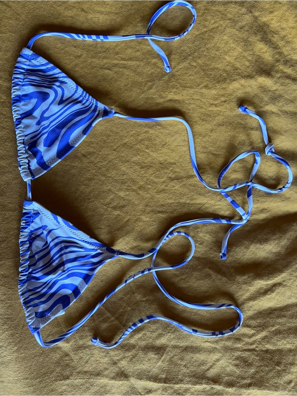 Paloma wool Blue Swirl String Bikini Set - Picture 6 of 8